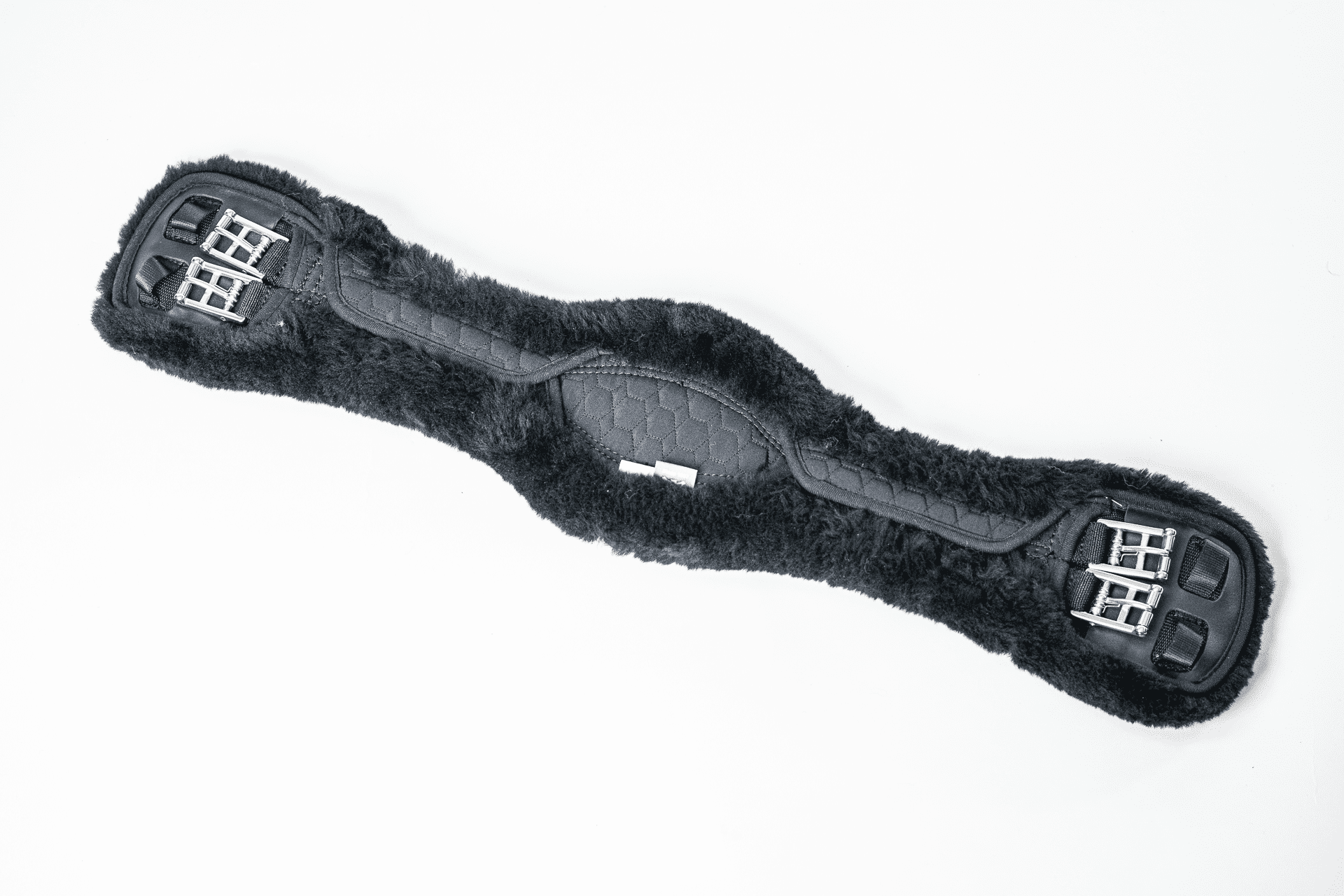 Billede af Dressur gjord, Anatomisk sort tekstil 75 cm - 30" 28 Natural Med elastik
